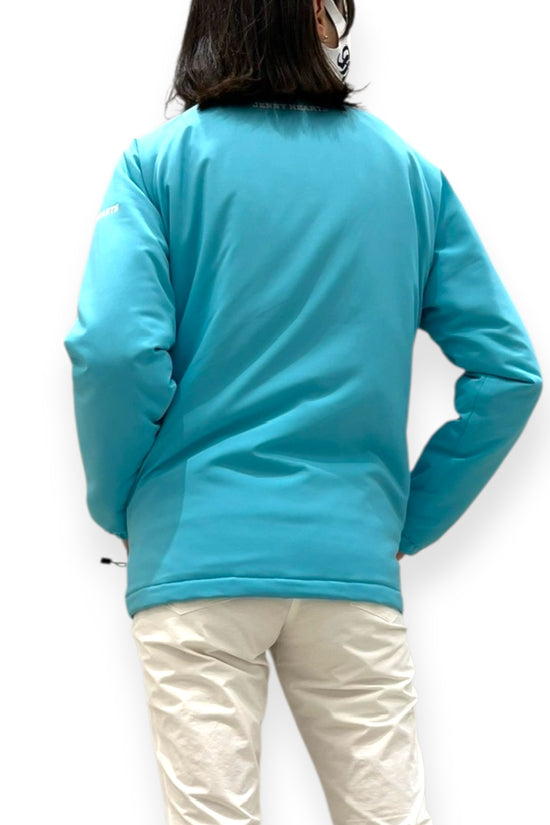 ユニセックス 中綿ブルゾン 長袖 暖かい アジャスター調整 保温 防風 防寒 アウター 大人 ジュニア