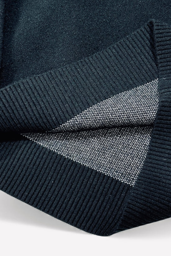 ＼11月22日予約開始／High-Gauge Mock Sweater ゴルフウェア メンズ セーター ブラック 秋冬 保温 防寒 ハイゲージ 仕様 上品 エレガント JH25-SW010