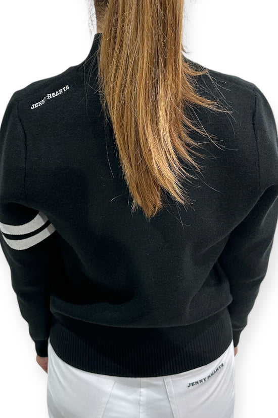 ＼11月22日予約開始／High-Gauge Mock Sweater ゴルフウェア レディース セーター ブラック 秋冬 保温 防寒 ハイゲージ使用 上品 エレガント JH25-SW011