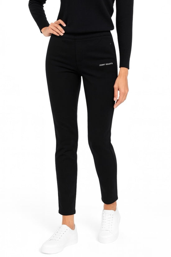 ＼11月22日予約開始／Heat Flex Pants ゴルフパンツ レディース 黒 冬 裏起毛 保温 防寒 伸縮性 上品 エレガント テーパードパンツ ウィンターパンツ JH25-P070