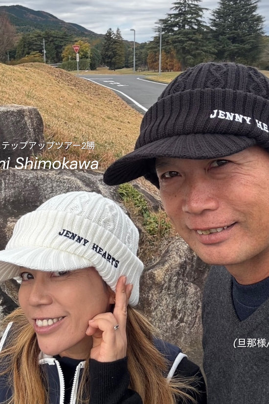 Unisex Knit Cap ツバ付きニットキャップ 男女兼用 ゴルフウェア 二重構造 暖かい 帽子 おしゃれ 2025年秋冬 日本製