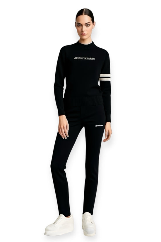 ＼11月22日予約開始／High-Gauge Mock Sweater ゴルフウェア レディース セーター ブラック 秋冬 保温 防寒 ハイゲージ使用 上品 エレガント JH25-SW011