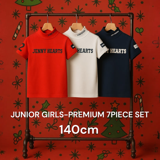 ＼2万円相当7点セット／X'mas Junior Girls Premium 7 Piece Set 140cm  ジュニアゴルフウェア 140cm トップス お買い得セット