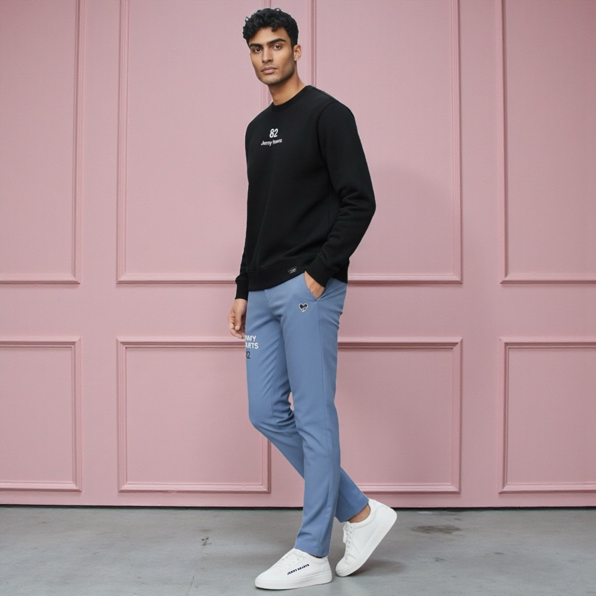 Mens 2Way Stretch Tapered Long Pants J82