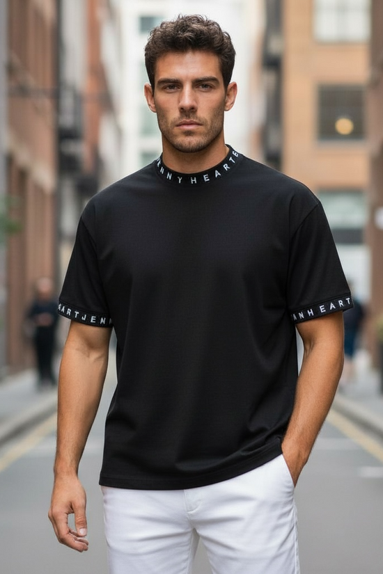 Mens Grosgrain Mock Neck メンズゴルフウェア 夏 半袖 モックネック