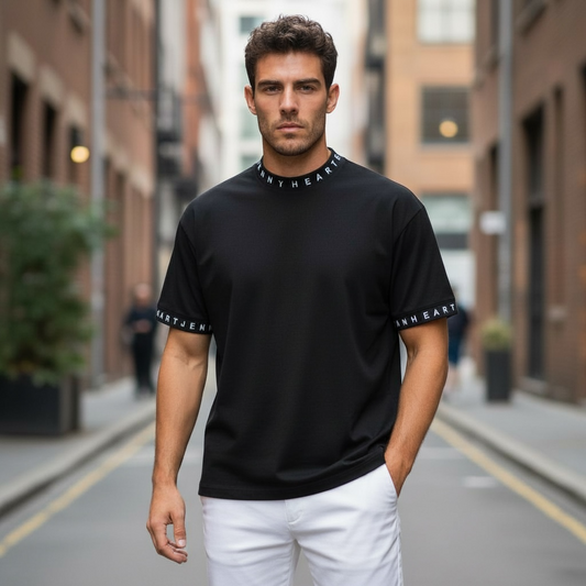 Mens Grosgrain Mock Neck