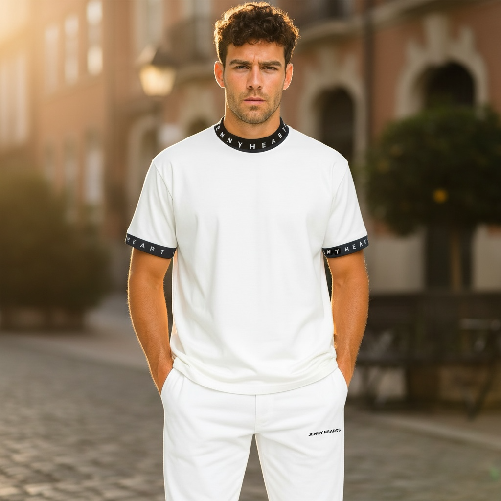 Mens Grosgrain Mock Neck