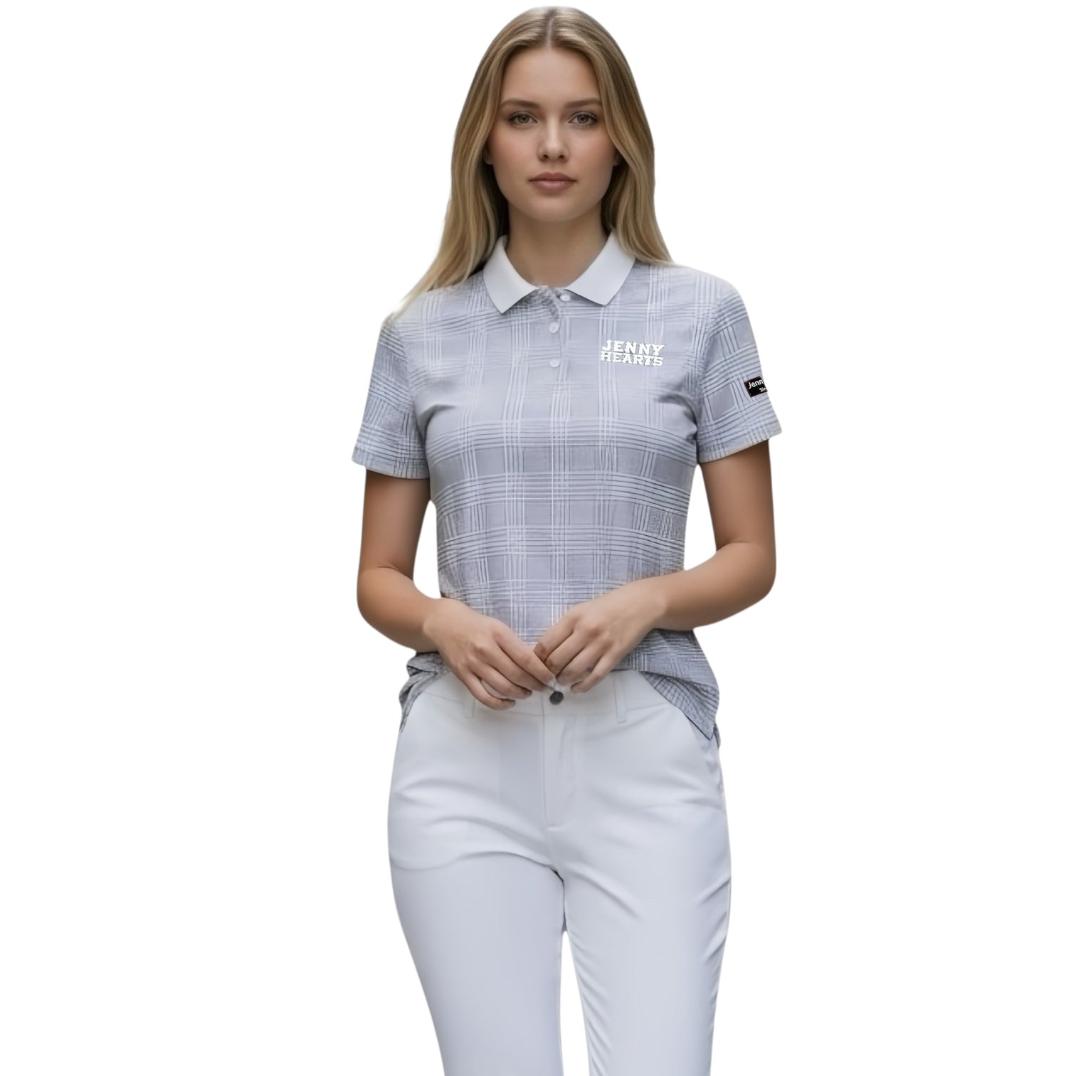 Ladies Polo Shirt Light Grey レディースゴルフウェア ポロシャツ ライトグレー レディース 春夏