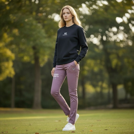 Ladies 2Way Stretch Tapered Long Pants J82