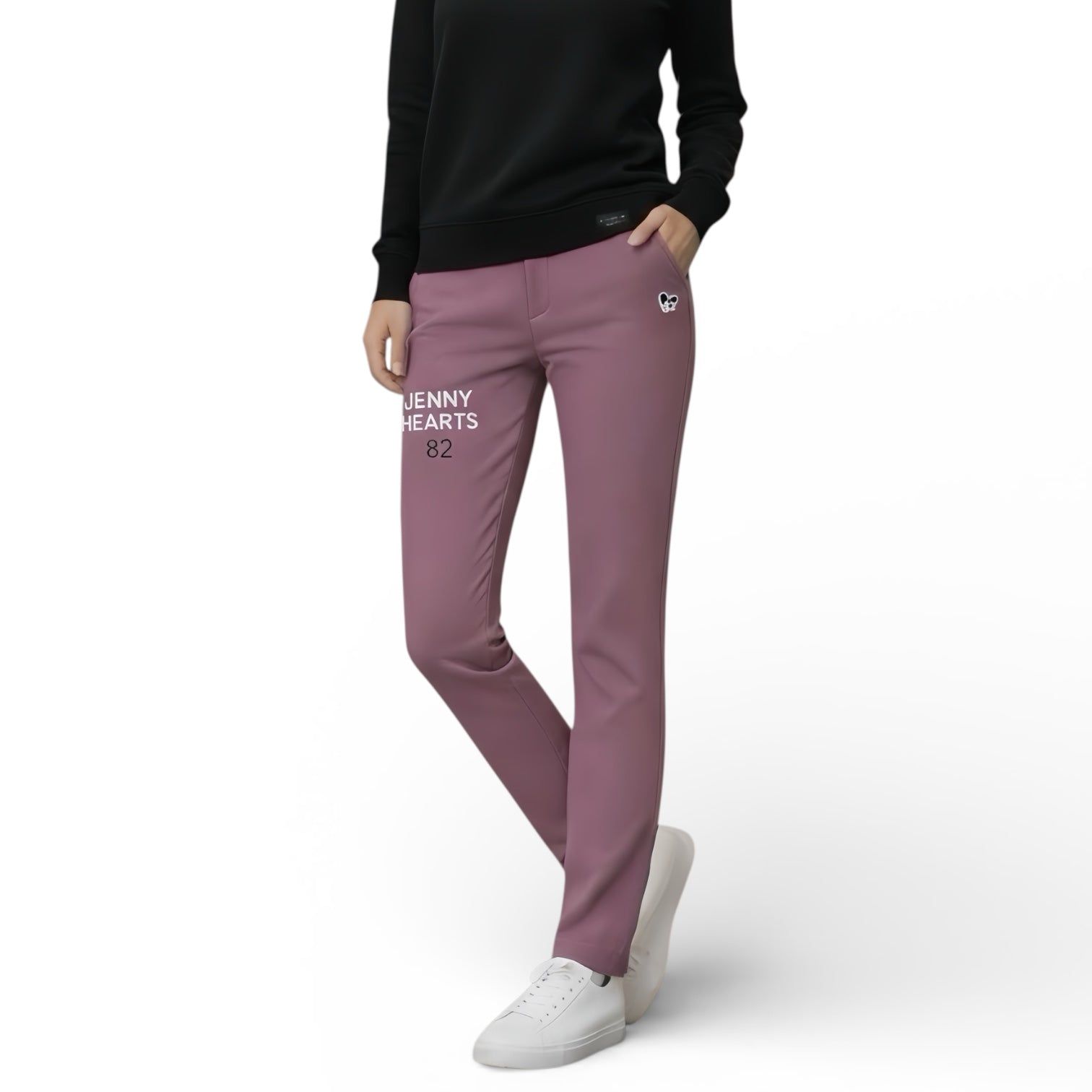 Ladies 2Way Stretch Tapered Long Pants J82