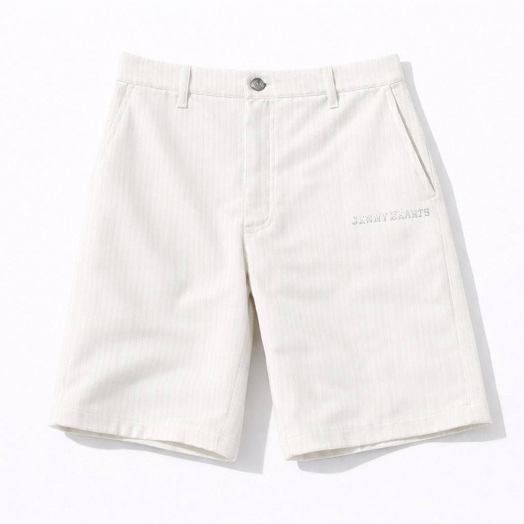 Mens Silky Stripe Stretch Half Pants J82