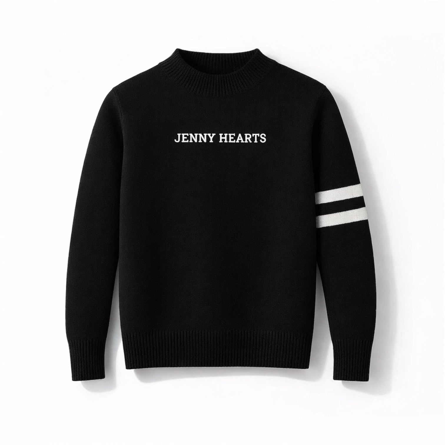 High-Gauge Mock Sweater