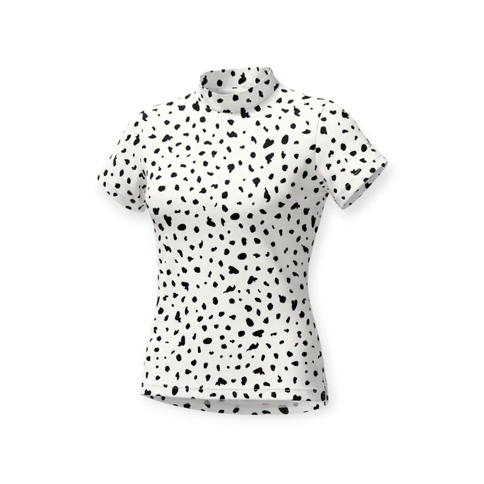 Ladies Animal Mock Neck Leopard
