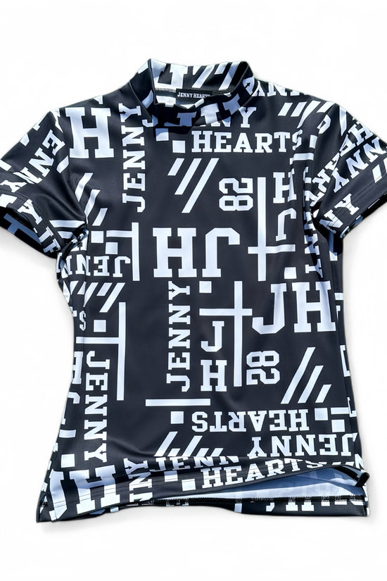 Ladies Mock Neck Logotipo レディースゴルフウェア 夏 モックネック 半袖 ストレッチ 速乾 肌触りなめらか UVカット おしゃれ 可愛い