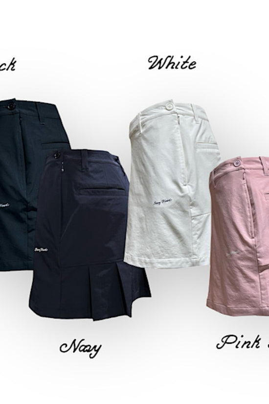 Ladies Elastic Flare Skirt 002 レディース ゴルフスカート 夏 透け防止 伸縮性 フレアスカート レディースゴルフウェア