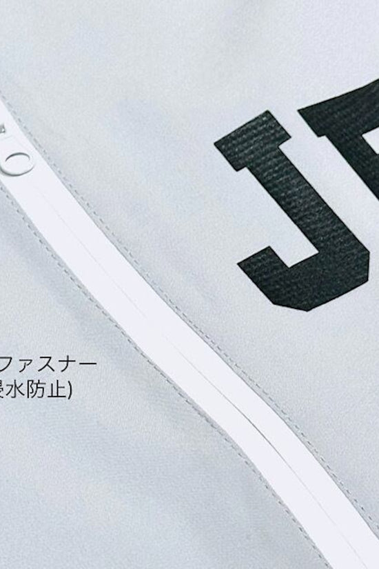 Unisex Rain Suit Light Grey JH-24R1001 ゴルフレインスーツ ユニセックス 上下セット オールシーズン 撥水 防水 カッパ
