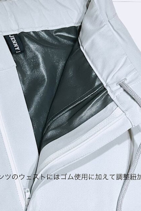 Unisex Rain Suit Light Grey JH-24R1001 ゴルフレインスーツ ユニセックス 上下セット オールシーズン 撥水 防水 カッパ