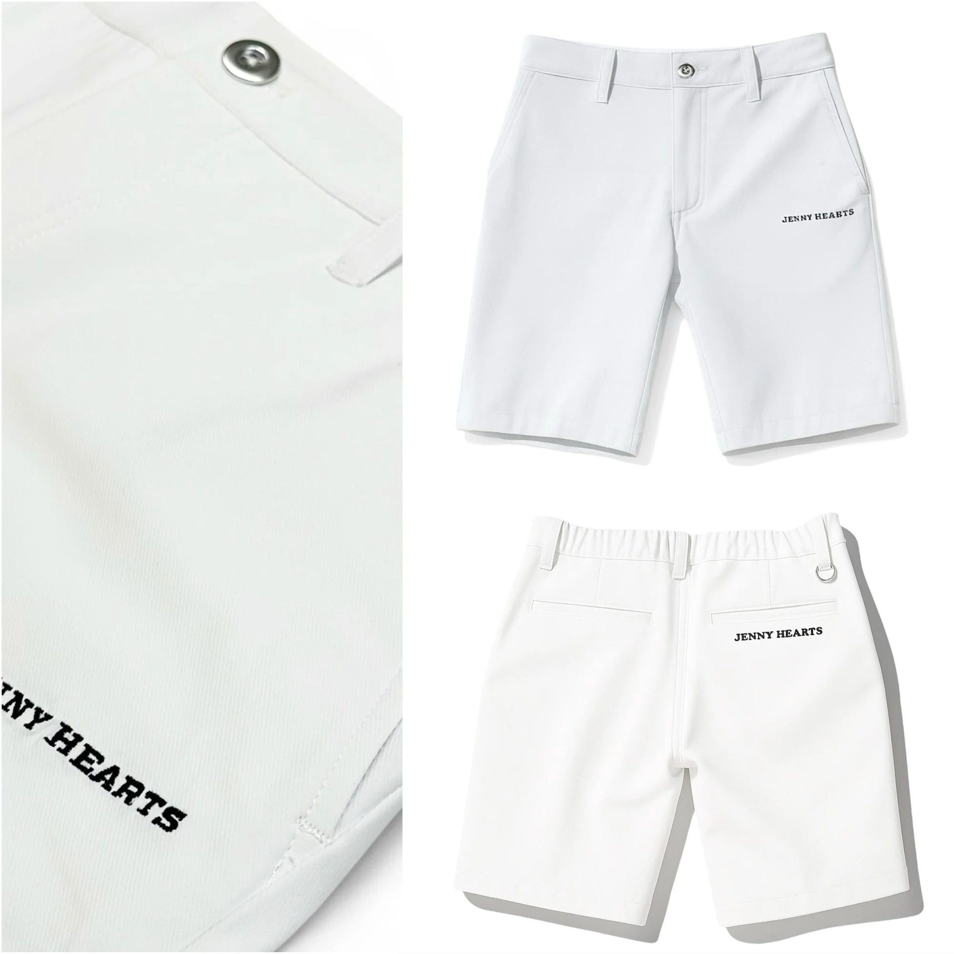 Men's 2-Way Stretch Half Pants, Golf Wear, Men's Summer Shorts, High Stretch, Opaque, Moisture-Wicking, Quick-Drying, UV Protection