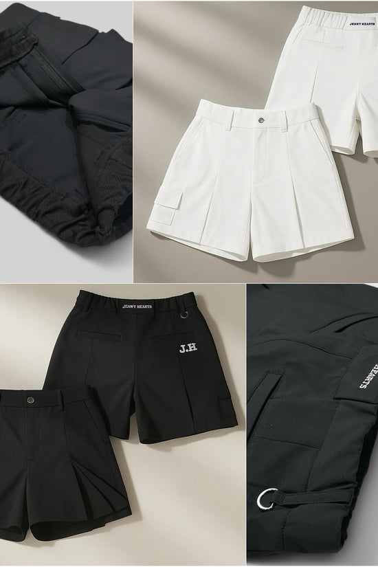 Ladies Short Culotte 2Way Stretch レディース ゴルフウェア 夏 ショート キュロット パンツ スカート 白 黒 伸縮性 UVカット 透け防止 高品質生地 数量限定