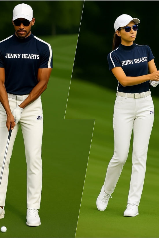 ＼予約販売／Golf Pants Slim Fit Straight Unisex 001 ゴルフウェア 男女兼用 春夏秋 パンツ スリムフィット ストレート 伸縮性高い 速乾 接触冷感 UVカット 防透け 高機能 日本製 SDGS