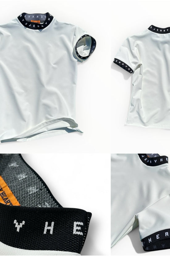 Mens Grosgrain Mock Neck メンズゴルフウェア 夏 半袖 モックネック グログラン ストレッチ 肌触りなめらか 速乾 UVカット 透け防止 シンプル おしゃれ 高品質 高機能 おすすめ プレゼント 日本製