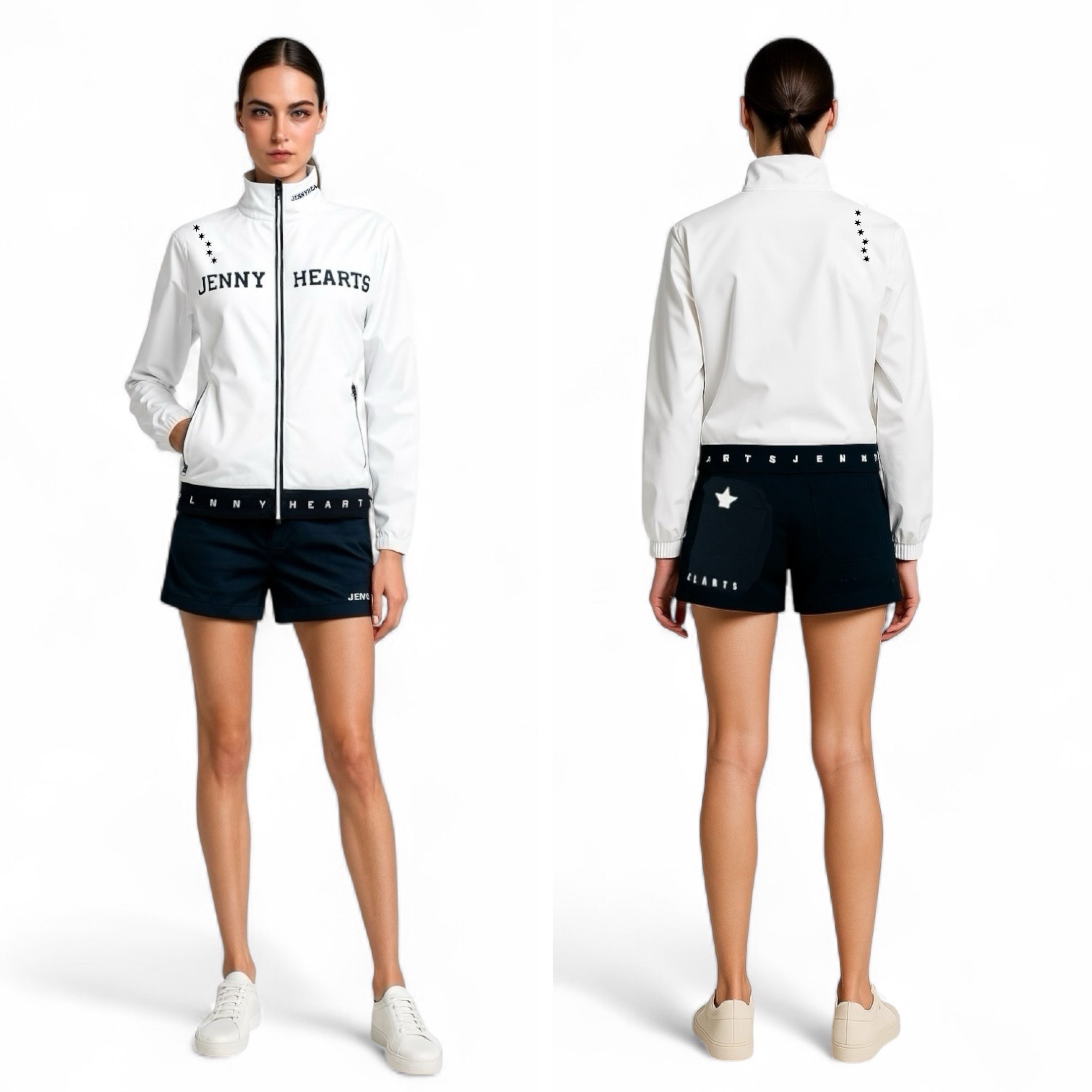 【新品未使用】WAAC×COSMIC WIN 透け感ブルゾン✨韓国ゴルフウェア WAAC ワック ゴルフウェア メンズ MEN オーロラハーフジップ