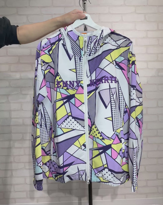 Unisex Golf Blouson Pleasurable Custom Ver.ゴルフウェア メンズ レディース ブルゾン ダブルジップ ジャケット パーカー フード デザイン性秋春