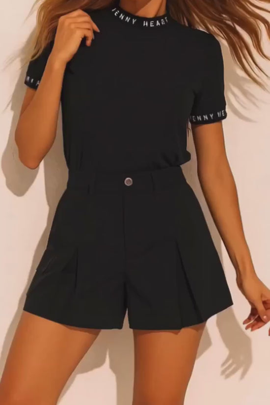Ladies Short Culotte 2Way Stretch レディース ゴルフウェア 夏 ショート キュロット パンツ スカート 白 黒 伸縮性 UVカット 透け防止 高品質生地 数量限定