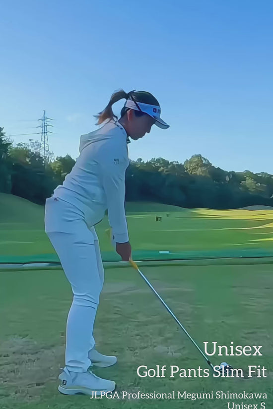Pre-order! Golf Pants Slim Fit Straight Unisex 001 Golf Wear Unisex Pants for Spring, Summer, and Fall. Slim Fit, Straight, Highly Stretchy, Quick-Drying, Cool-to-the-Touch, UV Protection, Anti-See-Through, High-Performance, Made in Japan. SDGS