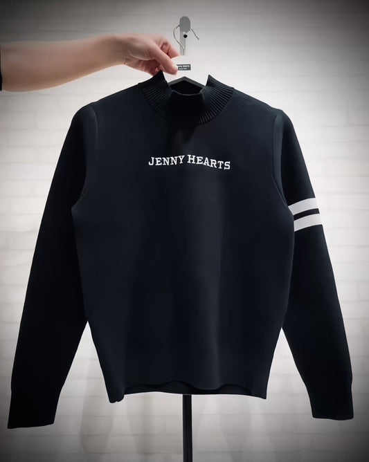 ＼11月22日予約開始／High-Gauge Mock Sweater ゴルフウェア レディース セーター ブラック 秋冬 保温 防寒 ハイゲージ使用 上品 エレガント JH25-SW011