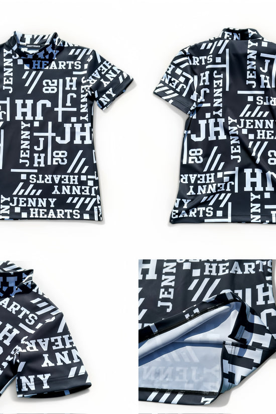 Ladies Mock Neck Logotipo レディースゴルフウェア 夏 モックネック 半袖 ストレッチ 速乾 肌触りなめらか UVカット おしゃれ 可愛い