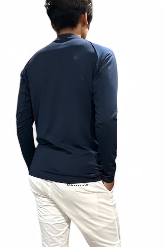 Mens Hybrid Mock Neck モックネック アウター インナー兼用 裏起毛 吸水速乾 UVカット 暖かい 柔らかい肌触り 伸縮性抜群 メンズゴルフウェア