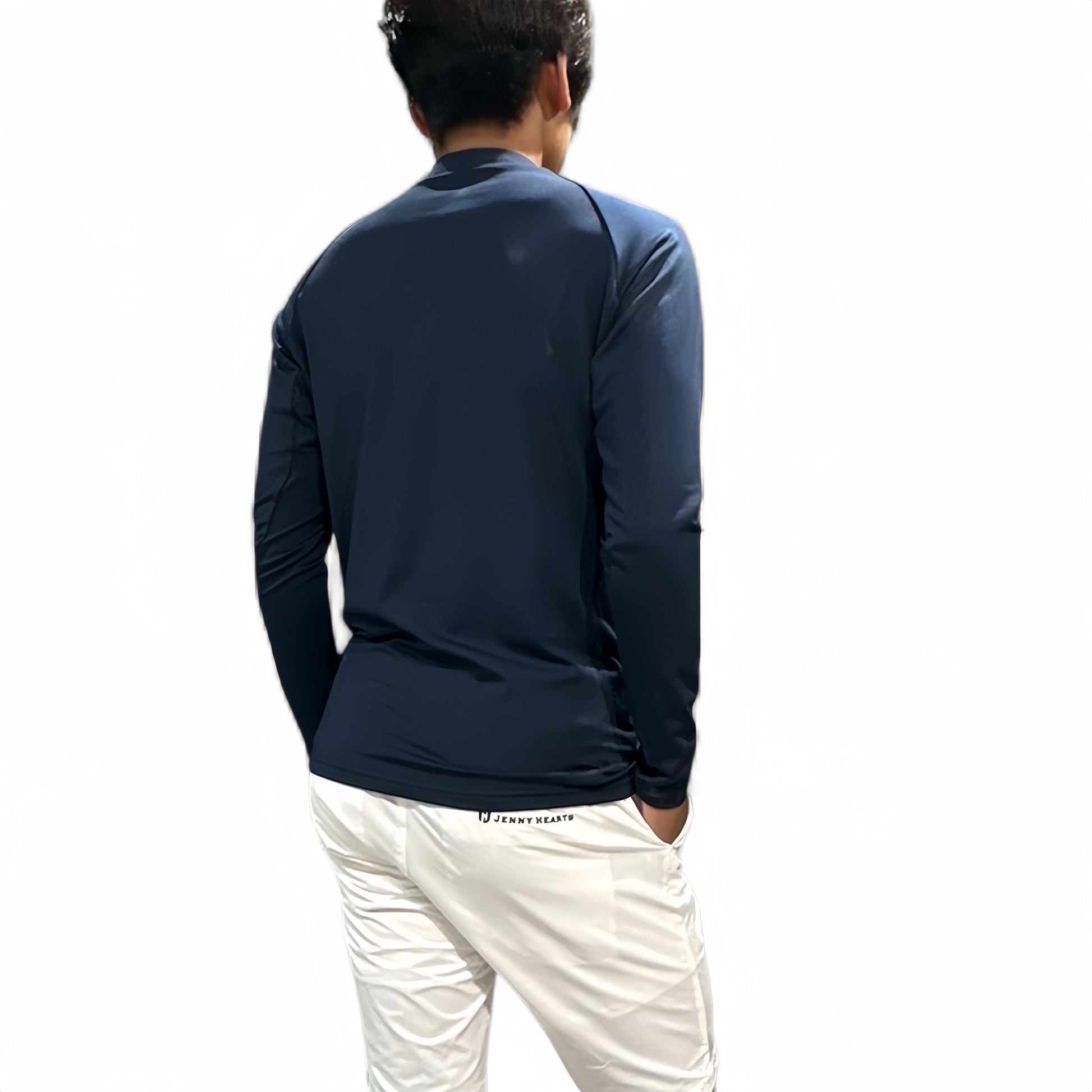 Mens Hybrid Mock Neck モックネック アウター インナー兼用 裏起毛 吸水速乾 UVカット 暖かい 柔らかい肌触り 伸縮性抜群 メンズゴルフウェア