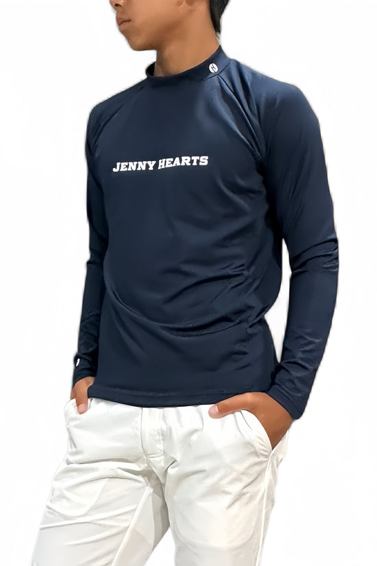Mens Hybrid Mock Neck モックネック アウター インナー兼用 裏起毛 吸水速乾 UVカット 暖かい 柔らかい肌触り 伸縮性抜群 メンズゴルフウェア