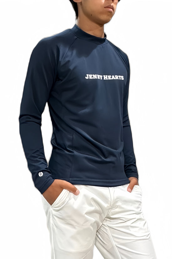 Mens Hybrid Mock Neck モックネック アウター インナー兼用 裏起毛 吸水速乾 UVカット 暖かい 柔らかい肌触り 伸縮性抜群 メンズゴルフウェア