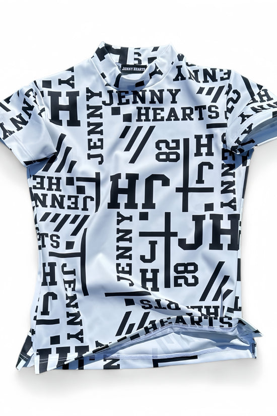 Ladies Mock Neck Logotipo レディースゴルフウェア 夏 モックネック 半袖 ストレッチ 速乾 肌触りなめらか UVカット おしゃれ 可愛い