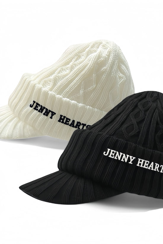 Pre-sale Special! Unisex Knit Cap with Brim, Unisex, Size 57.5cm, Double-Layered, Warm, Stylish, Golf Hat, Fall/Winter 2025