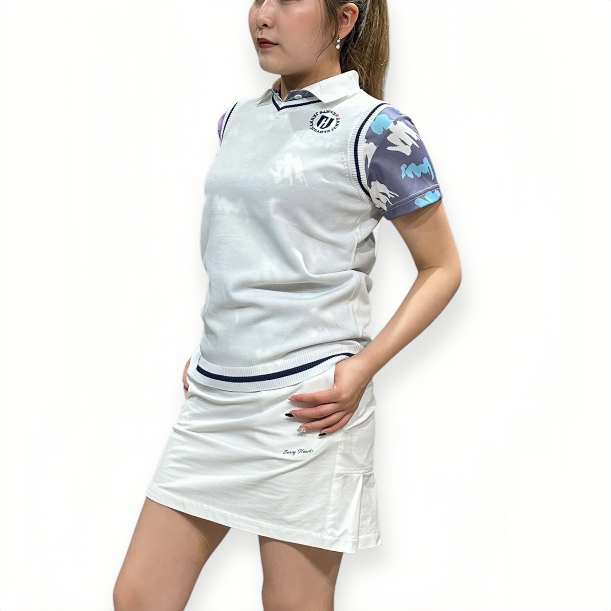 Ladies' Stylish Vest Golf Wear, Women's Golf Vest, Thin Knit, Lightweight, Stretchy, Quick-Drying, UV Protection, Stylish, Spring/Summer, Women's Golf Vest