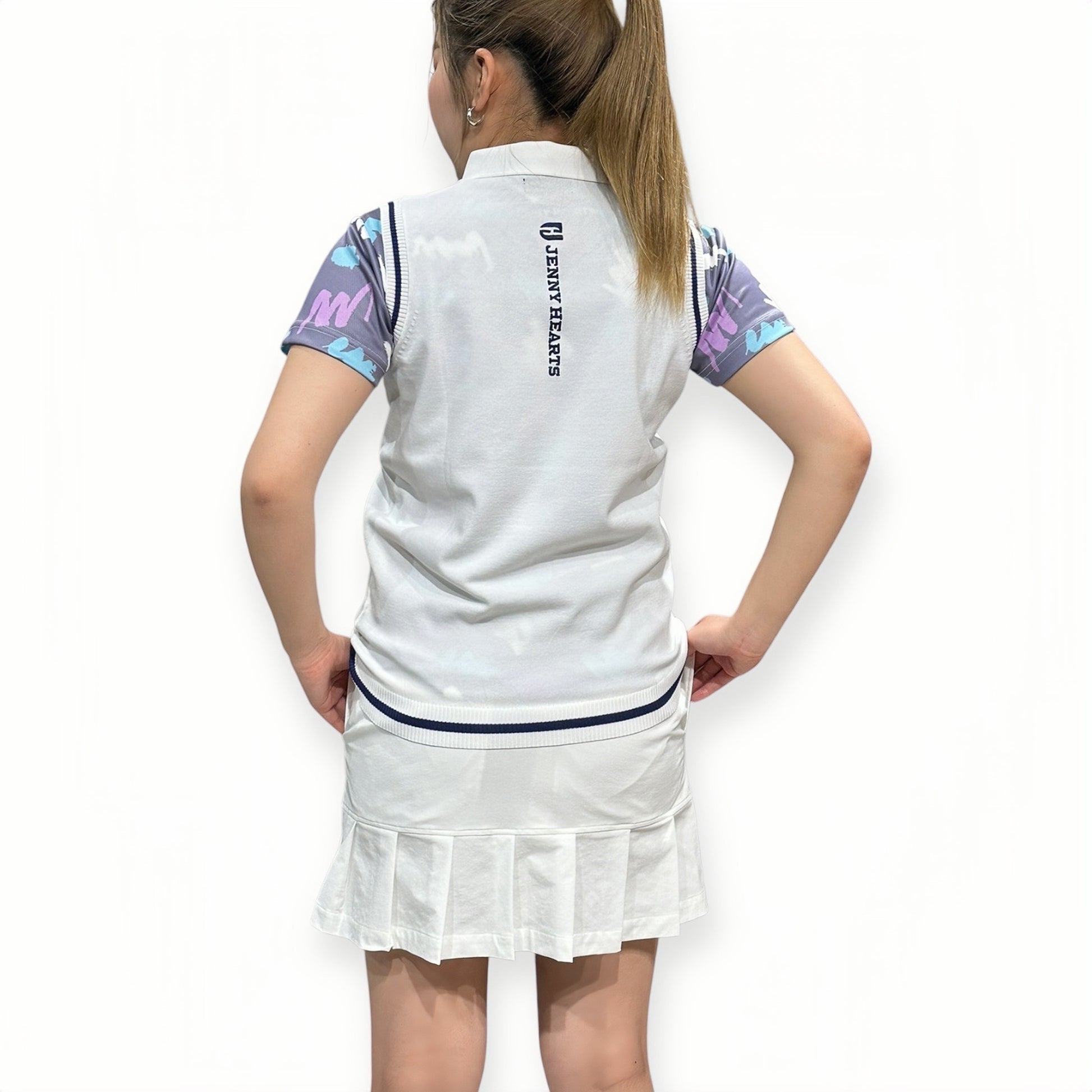 Ladies' Stylish Vest Golf Wear, Women's Golf Vest, Thin Knit, Lightweight, Stretchy, Quick-Drying, UV Protection, Stylish, Spring/Summer, Women's Golf Vest