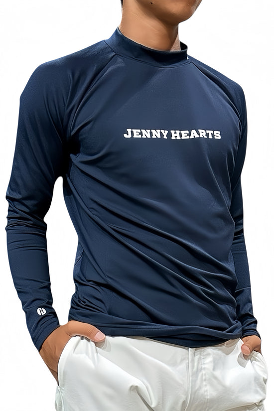 Men's Hybrid Mock Neck Mock Neck Outerwear/Innerwear, Moisture-Wicking, Quick-Drying, UV Protection, Warm, Soft to the Touch, Excellent Stretchy, Men's Golf Wear for Spring