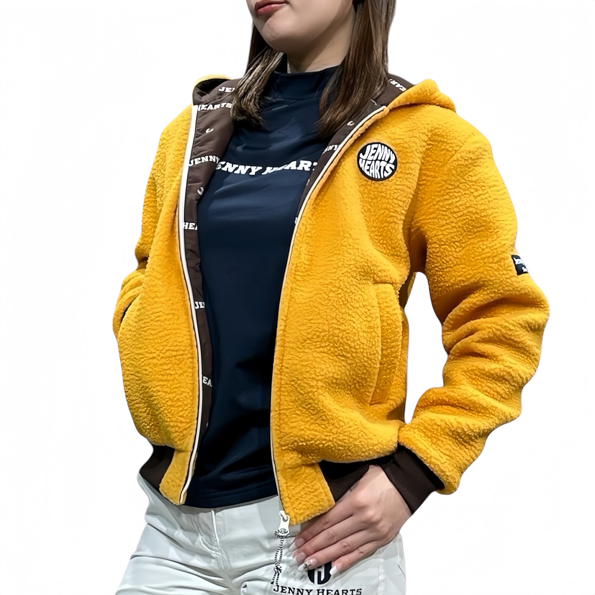 Ladies' Boa Blouson Golf Wear, Women's Boa Blouson with Hood, Stylish and Popular for Golfing