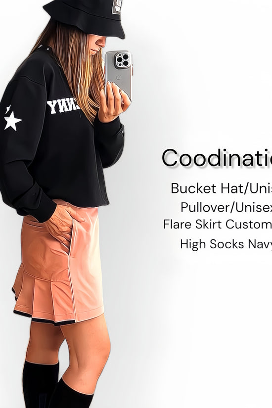 Ladies Elastic Flare Skirt Custom Ver. レディース ゴルフスカート 透け防止 伸縮性 フレアスカート レディースゴルフウェア