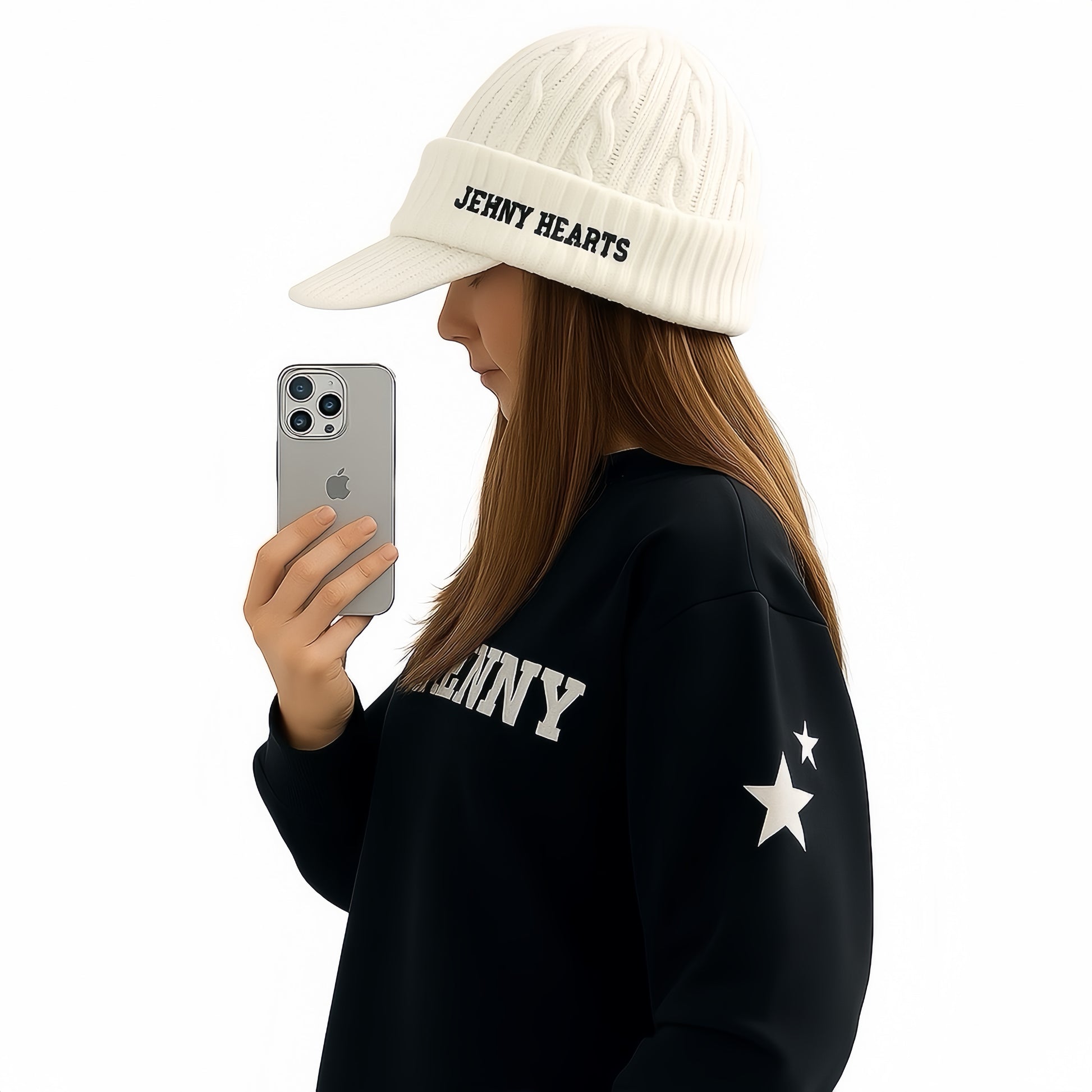 Unisex Knit Cap ツバ付きニットキャップ 男女兼用 ゴルフウェア 二重構造 暖かい 帽子 おしゃれ 2025年秋冬 日本製