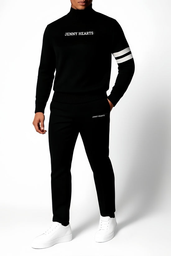 ＼11月22日予約開始／High-Gauge Mock Sweater ゴルフウェア メンズ セーター ブラック 秋冬 保温 防寒 ハイゲージ 仕様 上品 エレガント JH25-SW010