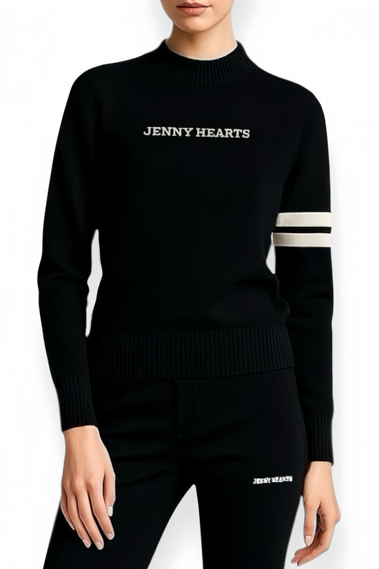 ＼11月22日予約開始／High-Gauge Mock Sweater ゴルフウェア レディース セーター ブラック 秋冬 保温 防寒 ハイゲージ使用 上品 エレガント JH25-SW011