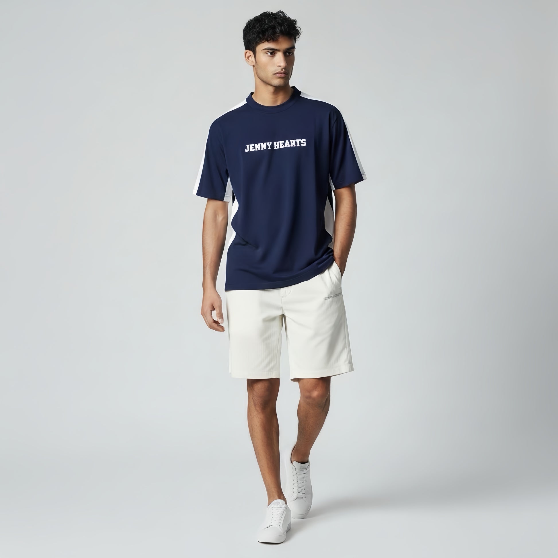 Men's Mock Neck Spandex Golf Wear: Ultimate Smoothness, Summer Mock Neck, Short Sleeve, Lightweight, Navy, Two-Tone, UV Protection, Quick Drying, Excellent Stretchy, Stylish
